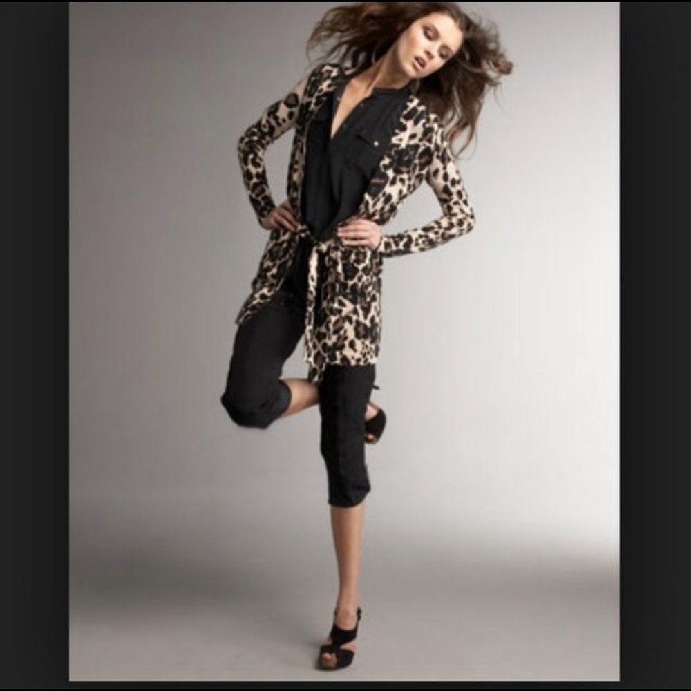 DVF Bloom Leopard Cardigan - Medium